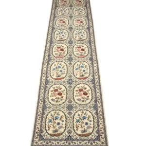 Løper Persisk teppe - Nain - Premium - 400 x 96 cm - naturhvit