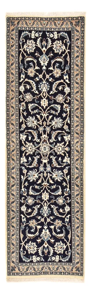 Løper Persisk teppe - Nain - Royal - 196 x 66 cm - mørkeblå