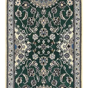 Løper Persisk teppe - Nain - Royal - 200 x 60 cm - mørkegrønn
