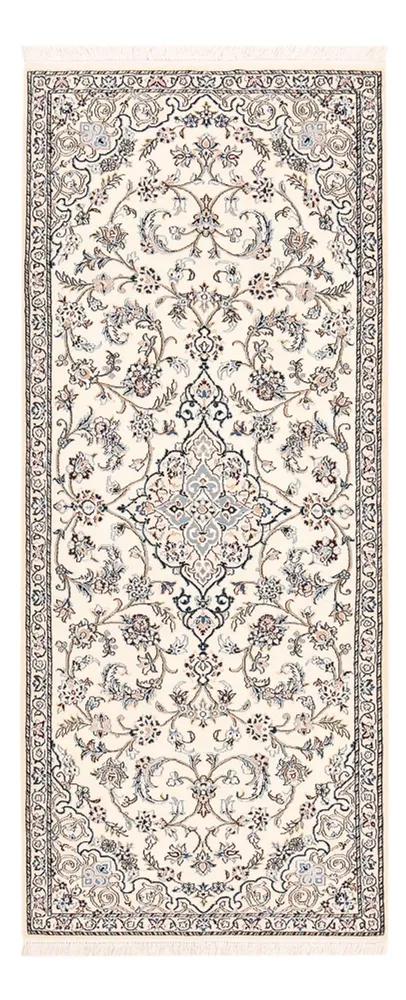 Løper Persisk teppe - Nain - Royal - 220 x 91 cm - krem