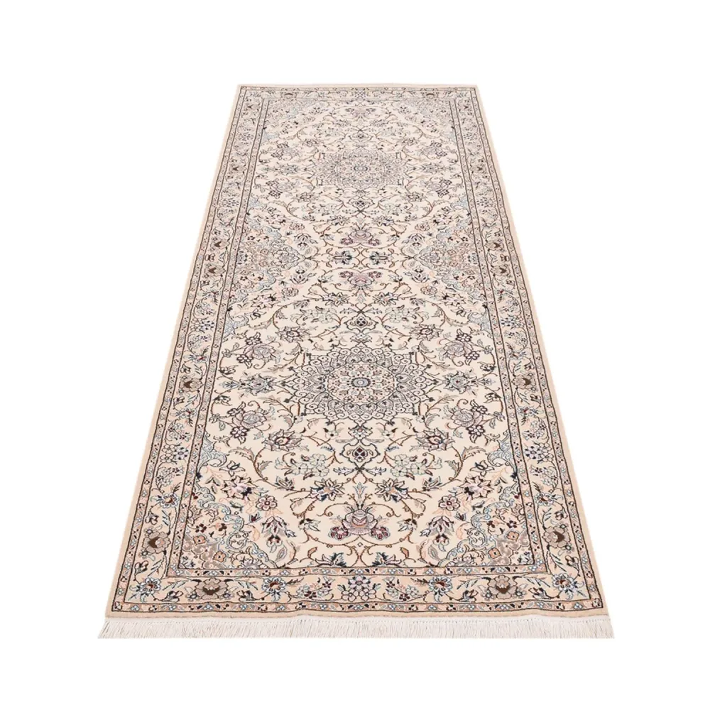 Løper Persisk teppe - Nain - Royal - 241 x 92 cm - krem
