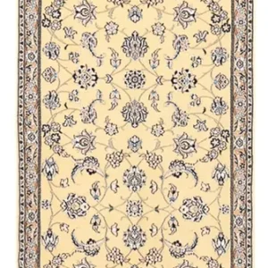 Løper Persisk teppe - Nain - Royal - 269 x 88 cm - lys beige