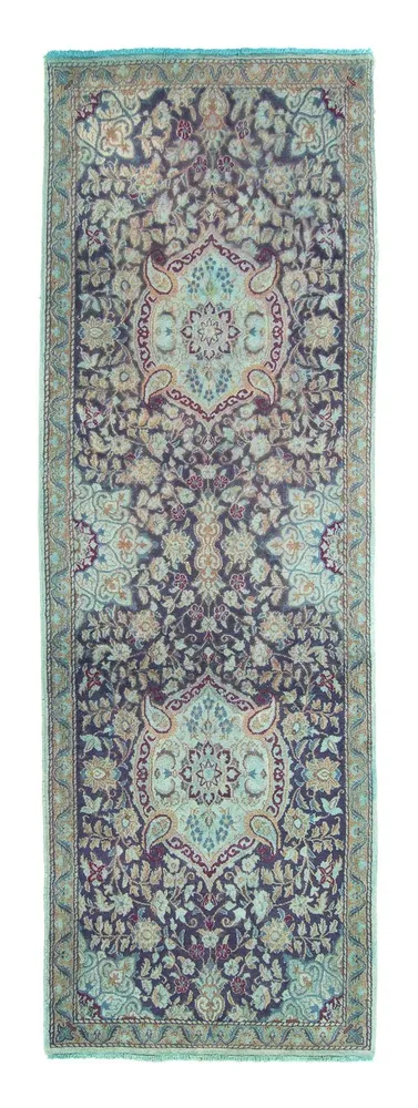 Løper Persisk teppe - Nain - Royal - 290 x 92 cm - mørkeblå
