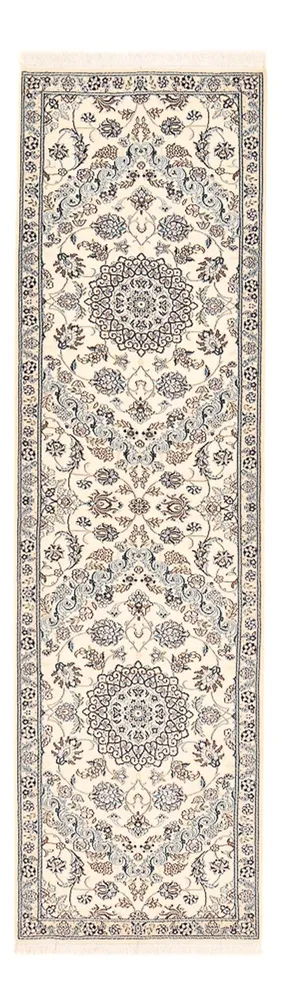 Løper Persisk teppe - Nain - Royal - 303 x 86 cm - hvit
