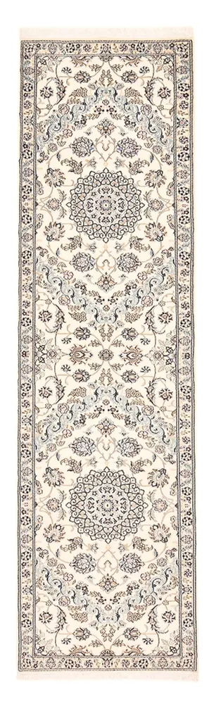 Løper Persisk teppe - Nain - Royal - 330 x 90 cm - hvit