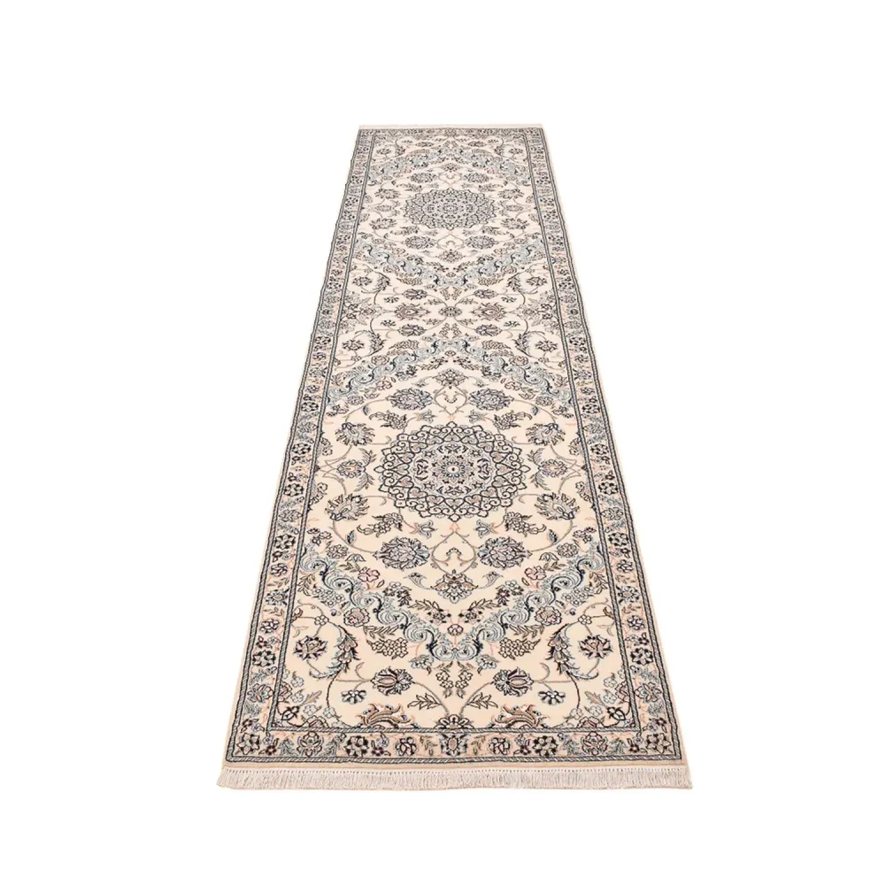 Løper Persisk teppe - Nain - Royal - 330 x 90 cm - hvit