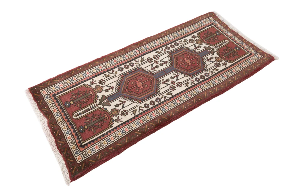 Løper Persisk teppe - Nomadisk - 180 x 88 cm - flerfarget