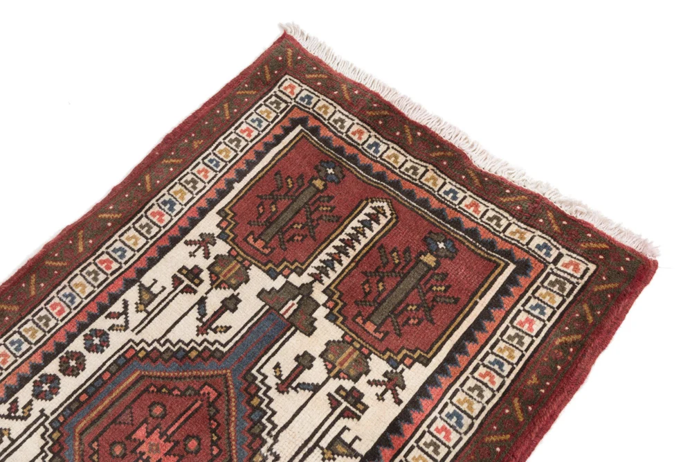 Løper Persisk teppe - Nomadisk - 180 x 88 cm - flerfarget