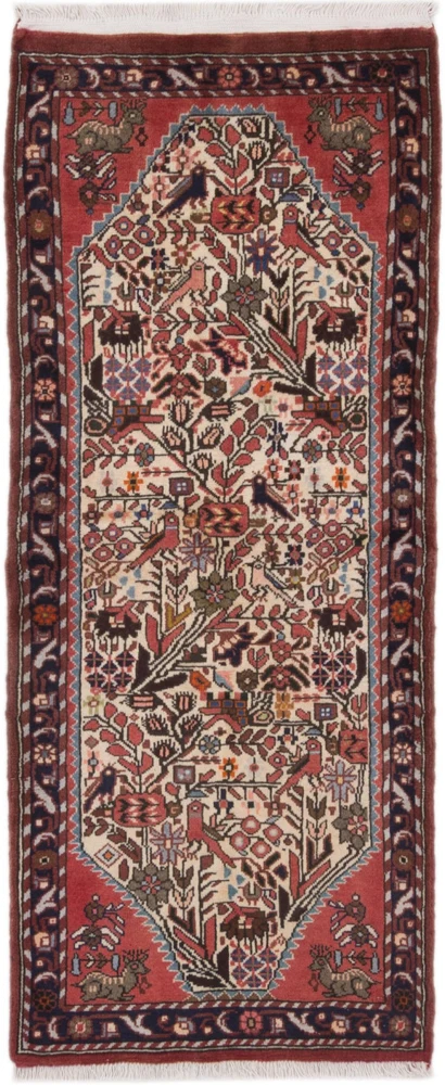 Løper Persisk teppe - Nomadisk - 180 x 77 cm - flerfarget