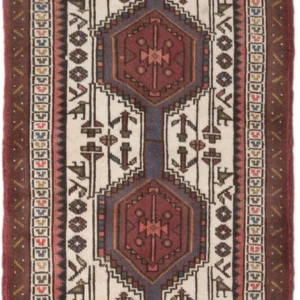 Løper Persisk teppe - Nomadisk - 180 x 88 cm - flerfarget