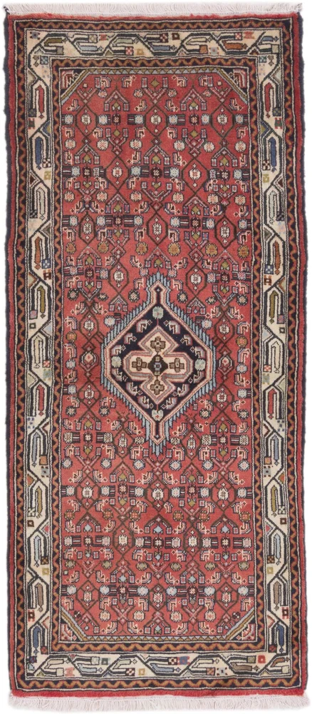 Løper Persisk teppe - Nomadisk - 180 x 77 cm - lys rød