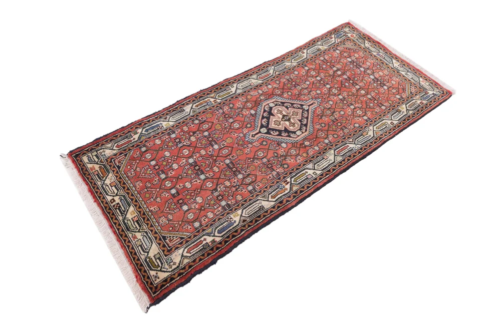 Løper Persisk teppe - Nomadisk - 180 x 77 cm - lys rød