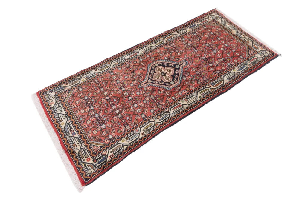 Løper Persisk teppe - Nomadisk - 180 x 77 cm - lys rød
