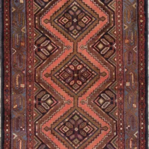 Løper Persisk teppe - Nomadisk - 180 x 80 cm - rust