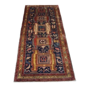 Løper Persisk teppe - Nomadisk - 182 x 124 cm - blå