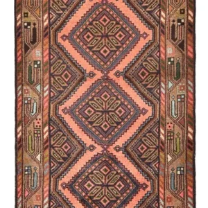 Løper Persisk teppe - Nomadisk - 185 x 78 cm - mørk beige