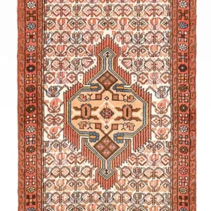 Løper Persisk teppe - Nomadisk - 186 x 71 cm - lys rød
