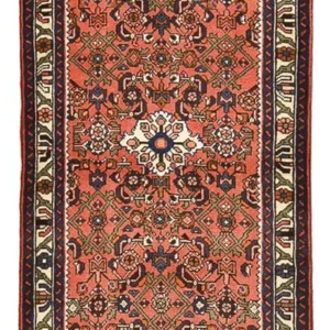 Løper Persisk teppe - Nomadisk - 186 x 80 cm - mørk rød