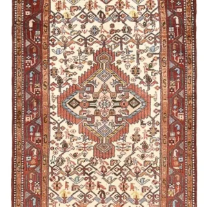 Løper Persisk teppe - Nomadisk - 188 x 80 cm - lys beige