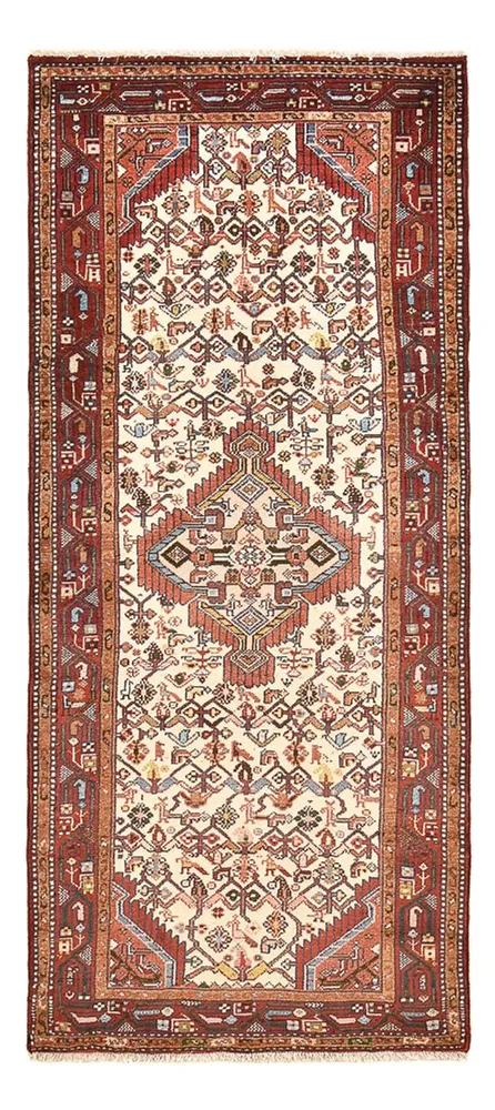 Løper Persisk teppe - Nomadisk - 188 x 80 cm - lys beige