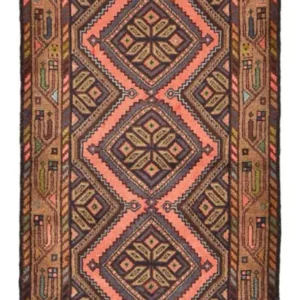 Løper Persisk teppe - Nomadisk - 188 x 75 cm - mørk beige