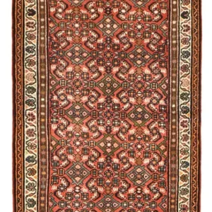 Løper Persisk teppe - Nomadisk - 189 x 82 cm - mørk rød