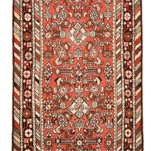 Løper Persisk teppe - Nomadisk - 190 x 76 cm - lys rød
