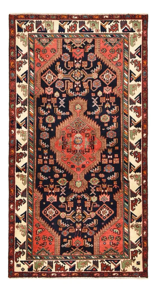 Løper Persisk teppe - Nomadisk - 192 x 105 cm - mørkeblå