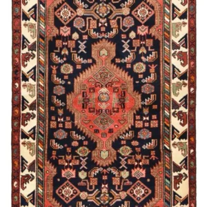 Løper Persisk teppe - Nomadisk - 192 x 105 cm - mørkeblå