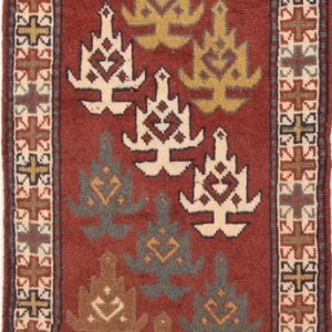 Løper Persisk teppe - Nomadisk - 195 x 65 cm - rød