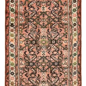 Løper Persisk teppe - Nomadisk - 195 x 70 cm - lys rød