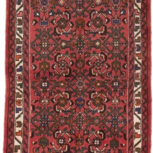 Løper Persisk teppe - Nomadisk - 195 x 80 cm - mørk rød