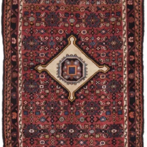 Løper Persisk teppe - Nomadisk - 195 x 78 cm - mørk rød