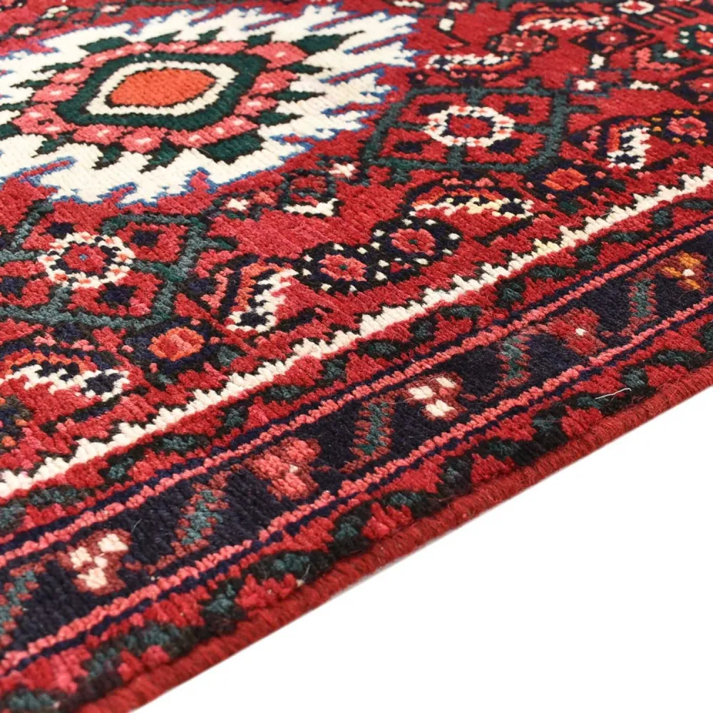 Løper Persisk teppe - Nomadisk - 195 x 64 cm - mørk rød