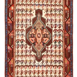 Løper Persisk teppe - Nomadisk - 196 x 75 cm - beige