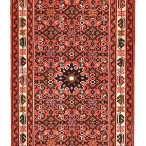 Løper Persisk teppe - Nomadisk - 196 x 68 cm - lys rød
