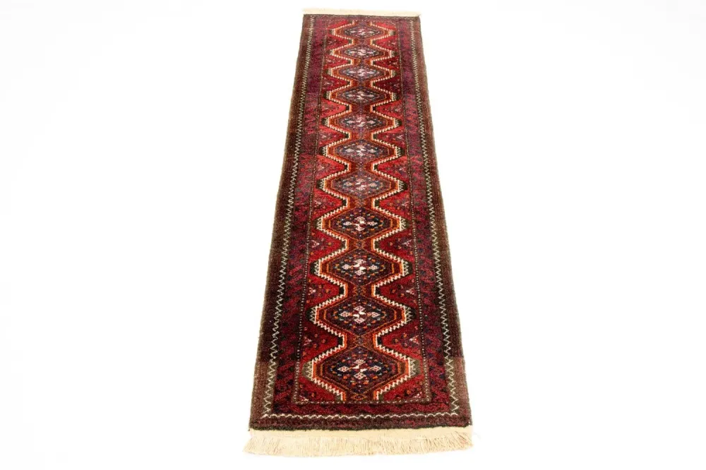 Løper Persisk teppe - Nomadisk - 197 x 52 cm - rød