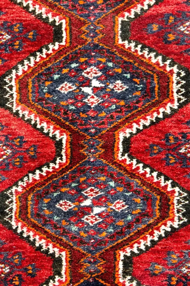 Løper Persisk teppe - Nomadisk - 197 x 52 cm - rød
