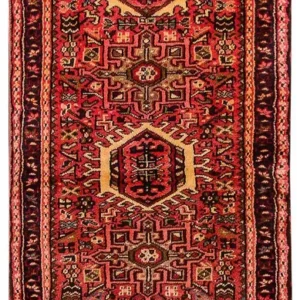 Løper Persisk teppe - Nomadisk - 197 x 75 cm - rød