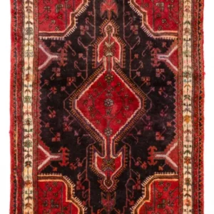 Løper Persisk teppe - Nomadisk - 197 x 77 cm - mørk rød