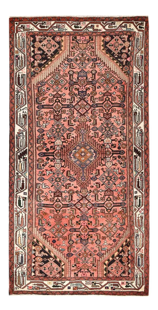 Løper Persisk teppe - Nomadisk - 198 x 96 cm - lys rød
