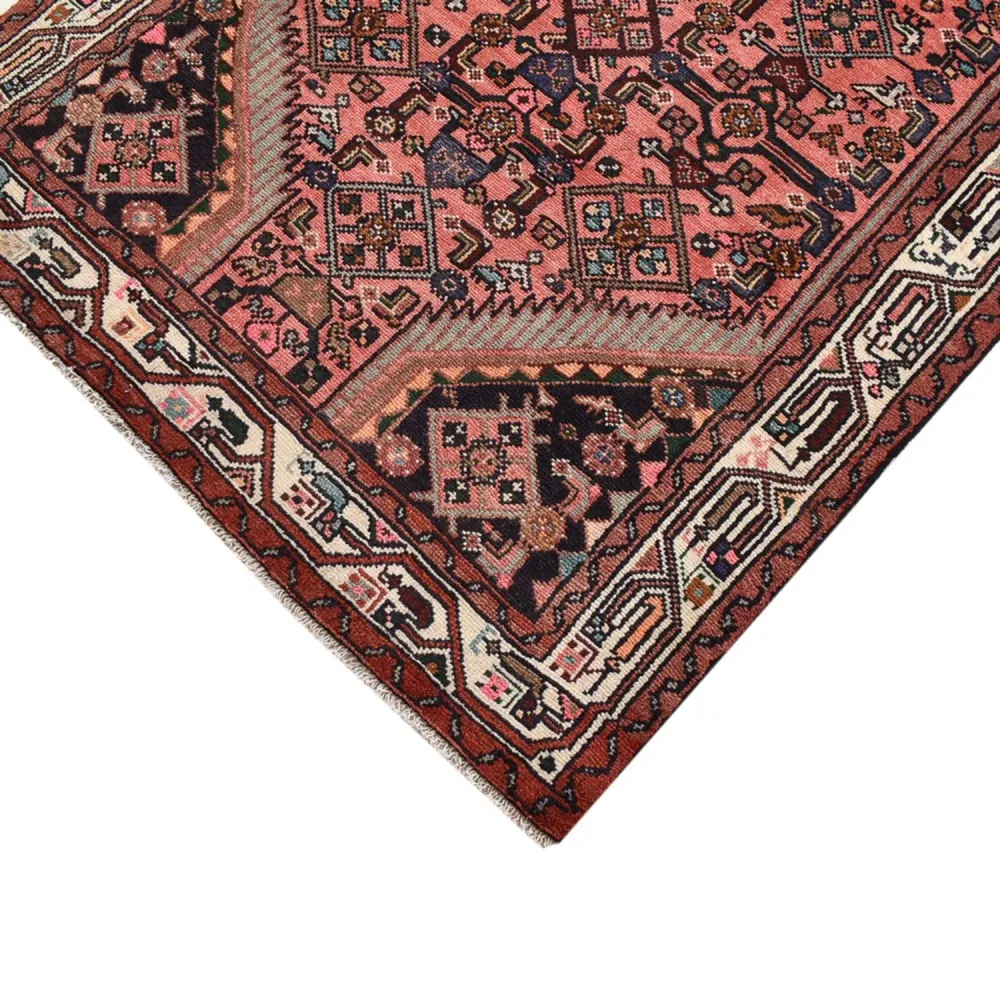Løper Persisk teppe - Nomadisk - 198 x 96 cm - lys rød