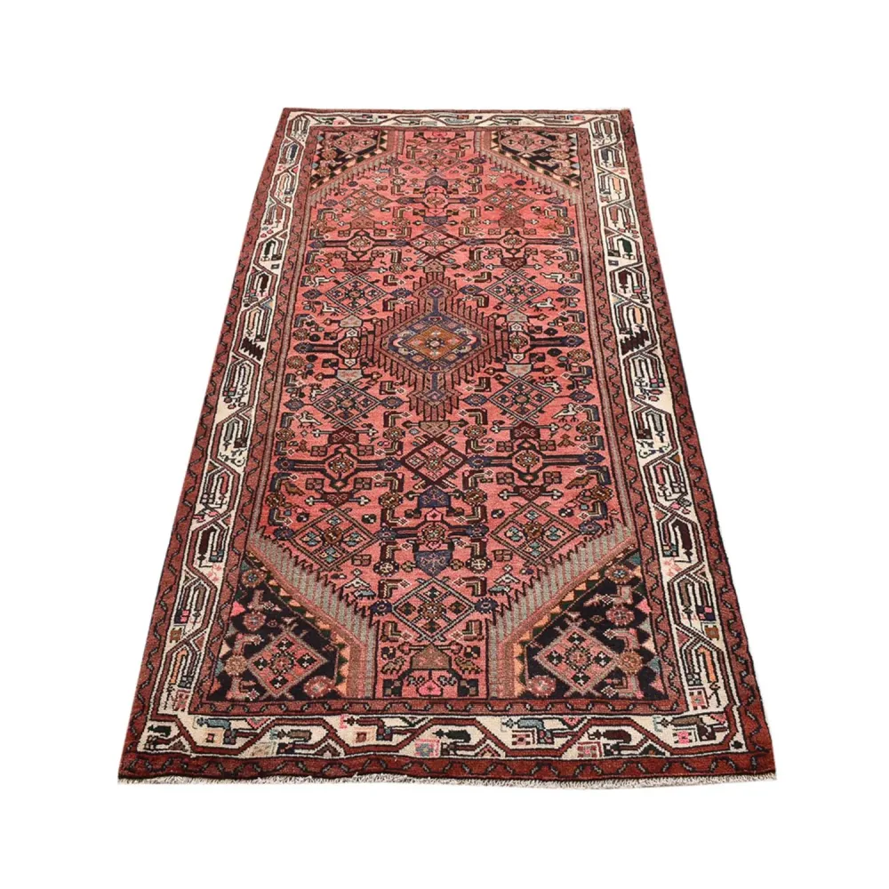 Løper Persisk teppe - Nomadisk - 198 x 96 cm - lys rød