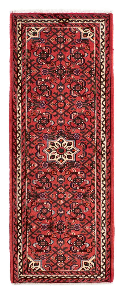 Løper Persisk teppe - Nomadisk - 198 x 75 cm - mørk rød