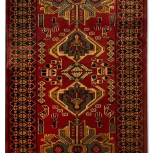 Løper Persisk teppe - Nomadisk - 200 x 82 cm - rød