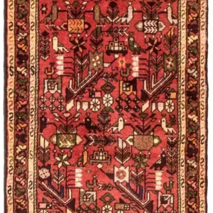 Løper Persisk teppe - Nomadisk - 200 x 83 cm - rød