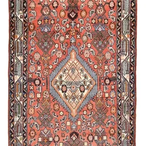 Løper Persisk teppe - Nomadisk - 200 x 81 cm - lys rød