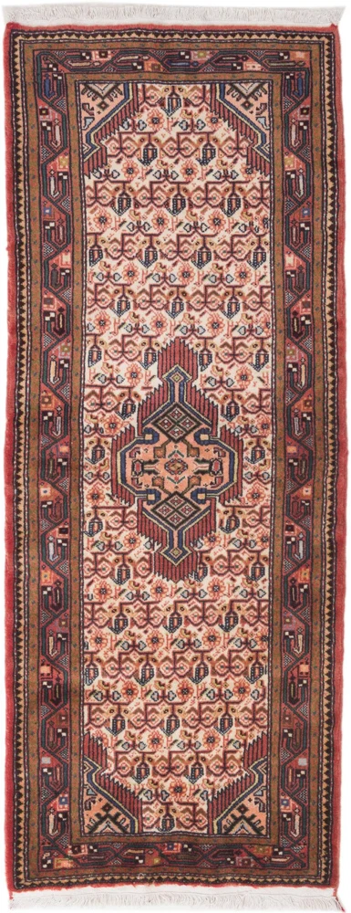 Løper Persisk teppe - Nomadisk - 200 x 88 cm - lys rød