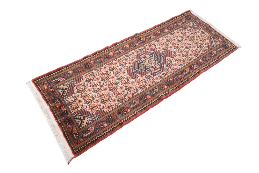 Løper Persisk teppe - Nomadisk - 200 x 88 cm - lys rød