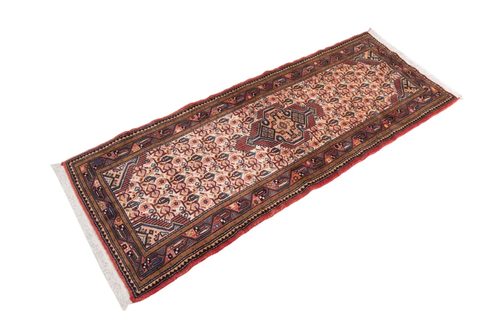Løper Persisk teppe - Nomadisk - 200 x 88 cm - lys rød